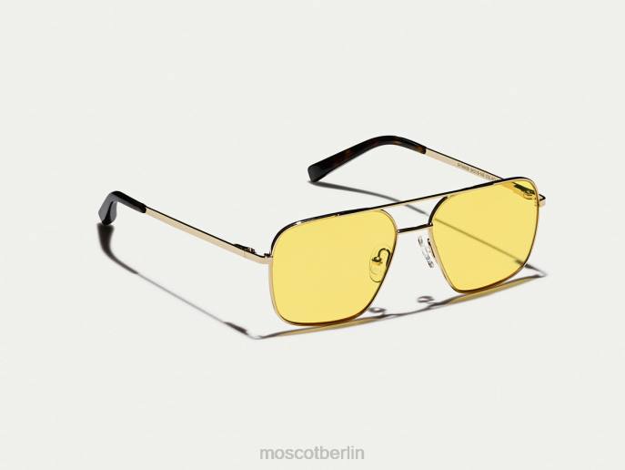 Brille 44ZR767 sanftes Gelb Moscot Stärkeres Gold mit maßgeschneiderten Farbtönen