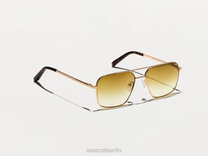 Brille 44ZR768 Kastanien verblassen Moscot Stärkeres Gold mit maßgeschneiderten Farbtönen