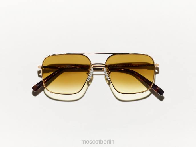 Brille 44ZR768 Kastanien verblassen Moscot Stärkeres Gold mit maßgeschneiderten Farbtönen