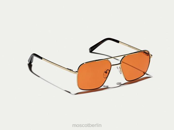 Brille 44ZR771 Woodstock-Orange Moscot Stärkeres Gold mit maßgeschneiderten Farbtönen