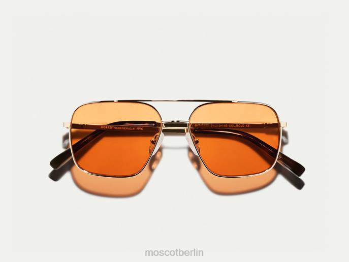 Brille 44ZR771 Woodstock-Orange Moscot Stärkeres Gold mit maßgeschneiderten Farbtönen