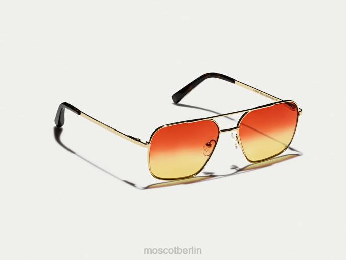 Brille 44ZR772 Zuckermais Moscot Stärkeres Gold mit maßgeschneiderten Farbtönen