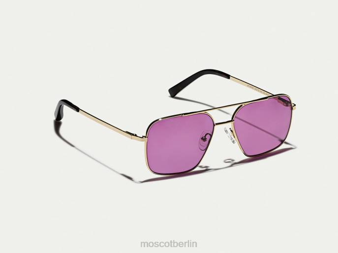 Brille 44ZR778 lila Nurple Moscot Stärkeres Gold mit maßgeschneiderten Farbtönen