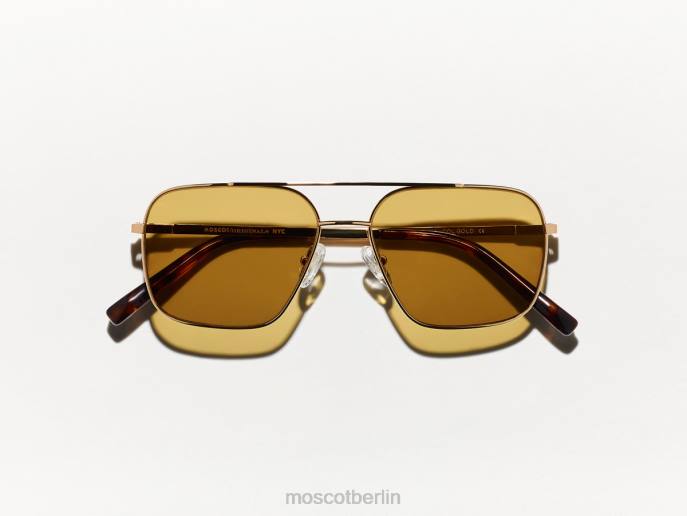 Brille 44ZR784 Bernstein Moscot Stärkeres Gold mit maßgeschneiderten Farbtönen