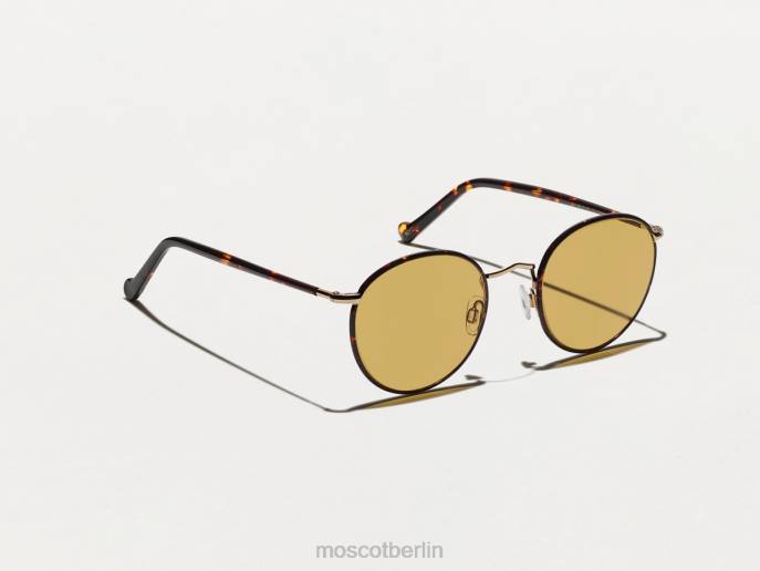 Brille 44ZR786 Bernstein Moscot Zev-Schildkröte mit maßgeschneiderten Farbtönen