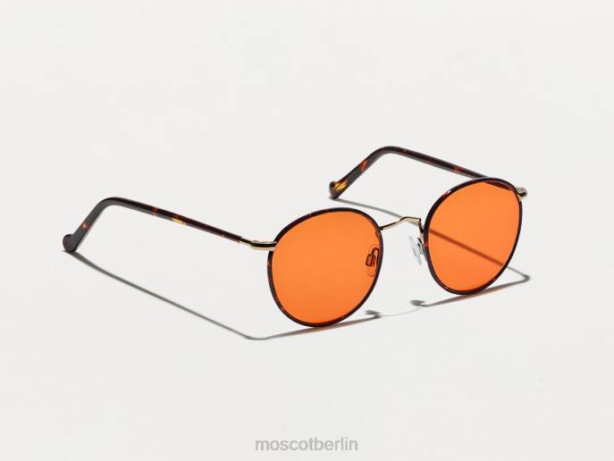 Brille 44ZR790 Woodstock-Orange Moscot Zev-Schildkröte mit maßgeschneiderten Farbtönen