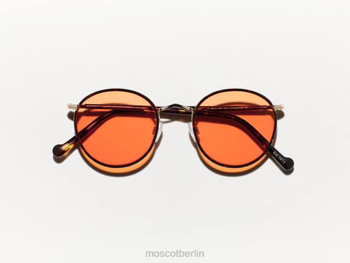 Brille 44ZR790 Woodstock-Orange Moscot Zev-Schildkröte mit maßgeschneiderten Farbtönen