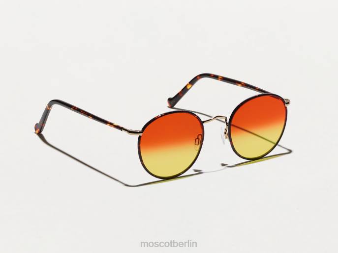 Brille 44ZR791 Zuckermais Moscot Zev-Schildkröte mit maßgeschneiderten Farbtönen