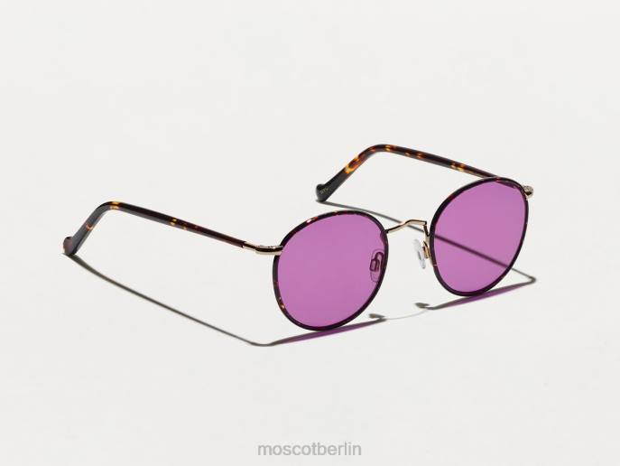 Brille 44ZR797 lila Nurple Moscot Zev-Schildkröte mit maßgeschneiderten Farbtönen