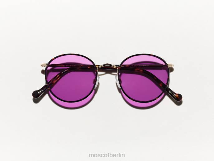 Brille 44ZR797 lila Nurple Moscot Zev-Schildkröte mit maßgeschneiderten Farbtönen