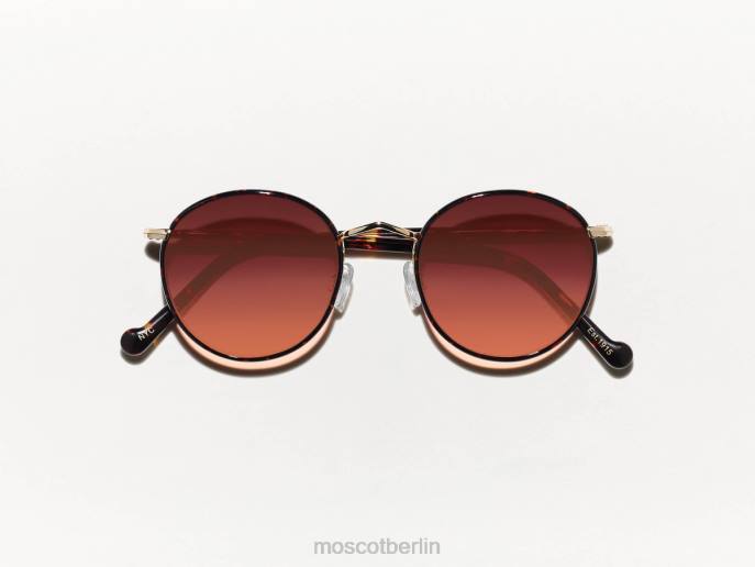Brille 44ZR798 Cabernet Moscot Zev-Schildkröte mit maßgeschneiderten Farbtönen