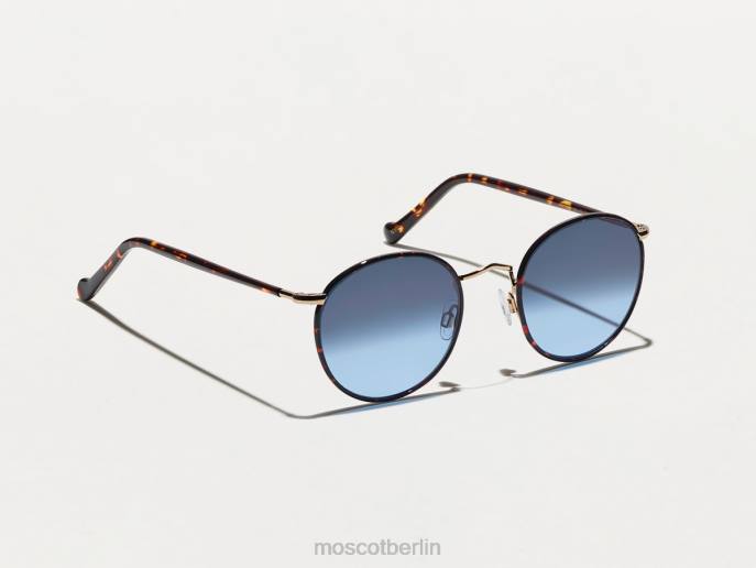 Brille 44ZR799 Denim Blue Moscot Zev-Schildkröte mit maßgeschneiderten Farbtönen