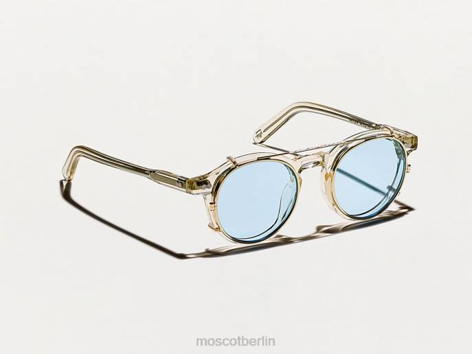 Brille 44ZR805 Bel Air Blau Moscot Clipzen Gold mit maßgeschneiderten Farbtönen