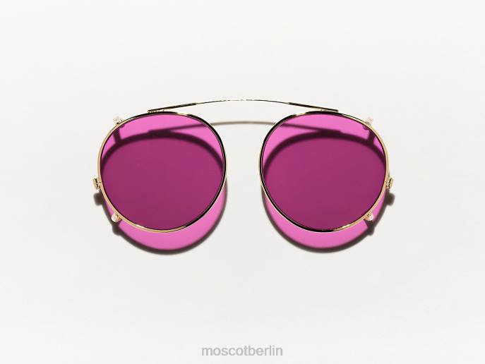 Brille 44ZR808 lila Nurple Moscot Clipzen Gold mit maßgeschneiderten Farbtönen