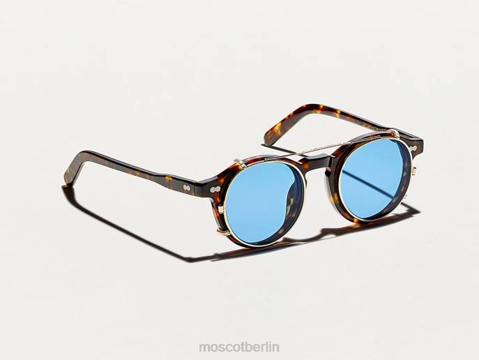 Brille 44ZR810 Promi-Blau Moscot Clipzen Gold mit maßgeschneiderten Farbtönen