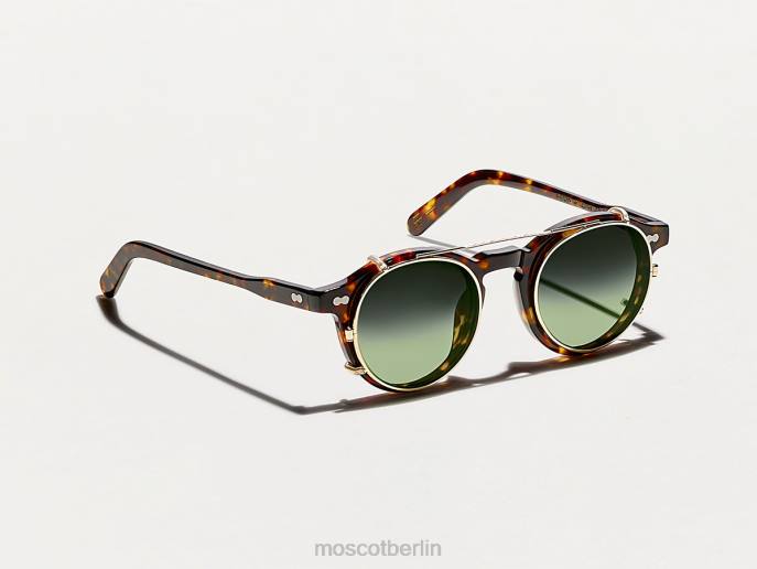 Brille 44ZR814 Waldholz Moscot Clipzen Gold mit maßgeschneiderten Farbtönen