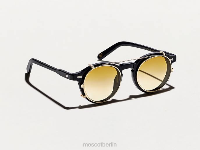 Brille 44ZR815 Kastanien verblassen Moscot Clipzen Gold mit maßgeschneiderten Farbtönen