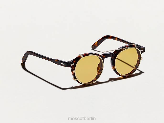 Brille 44ZR816 Bernstein Moscot Clipzen Gold mit maßgeschneiderten Farbtönen