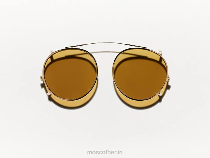 Brille 44ZR816 Bernstein Moscot Clipzen Gold mit maßgeschneiderten Farbtönen