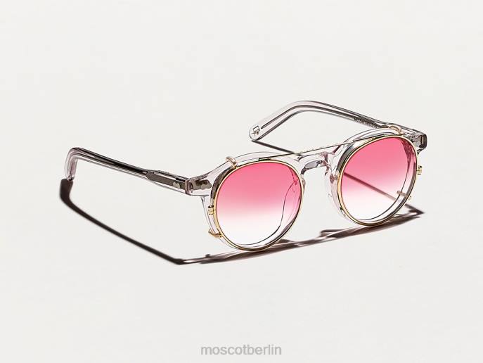 Brille 44ZR823 Big Apple verblassen Moscot Clipzen Gold mit maßgeschneiderten Farbtönen