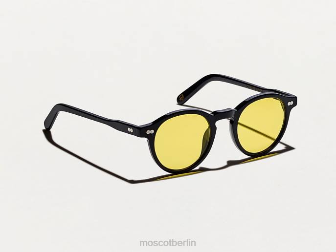 Brille 44ZR828 sanftes Gelb Moscot Miltzenschwarz mit maßgeschneiderten Farbtönen