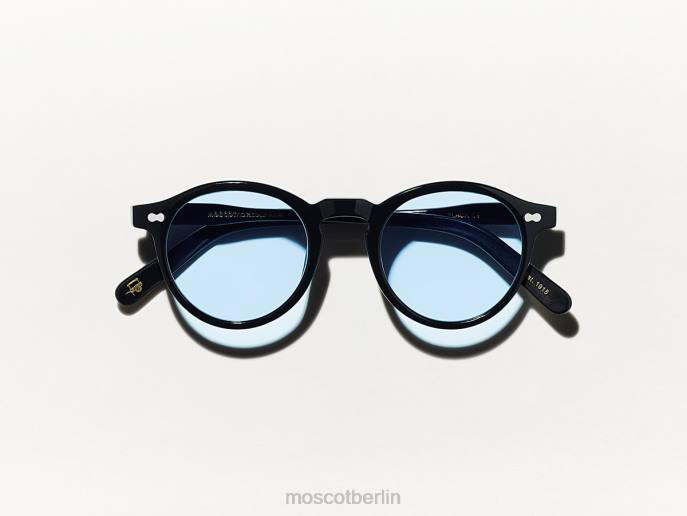 Brille 44ZR832 Bel Air Blau Moscot Miltzenschwarz mit maßgeschneiderten Farbtönen