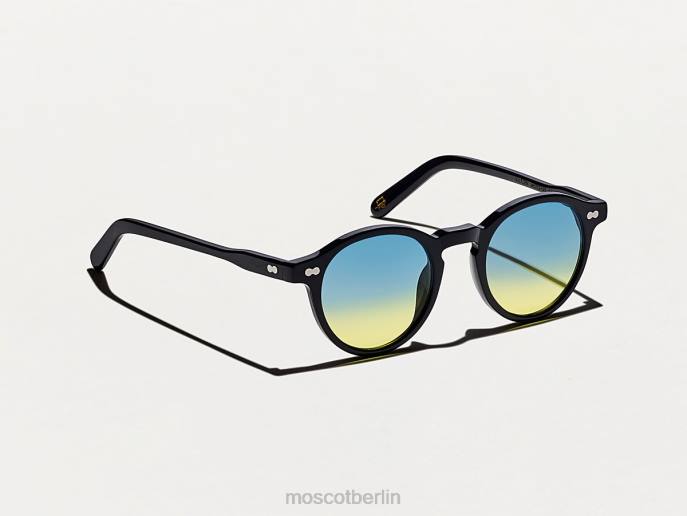 Brille 44ZR839 Aqua-Sonnenaufgang Moscot Miltzenschwarz mit maßgeschneiderten Farbtönen