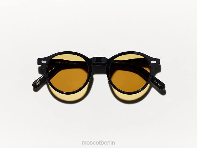 Brille 44ZR843 Bernstein Moscot Miltzenschwarz mit maßgeschneiderten Farbtönen