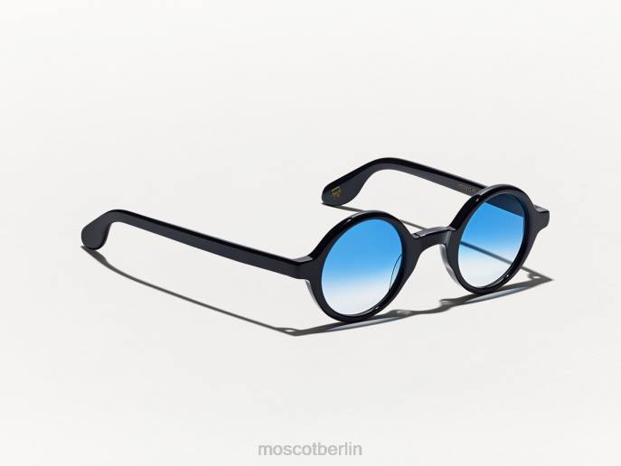 Brille 44ZR848 Broadway-Blau verblasst Moscot Zolman Black mit maßgeschneiderten Farbtönen