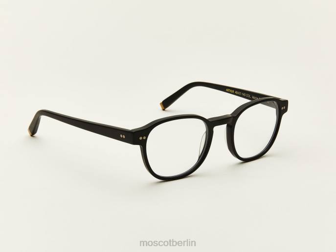 virtuelle Anprobe 44ZR927 Matt-schwarz Moscot Arthur