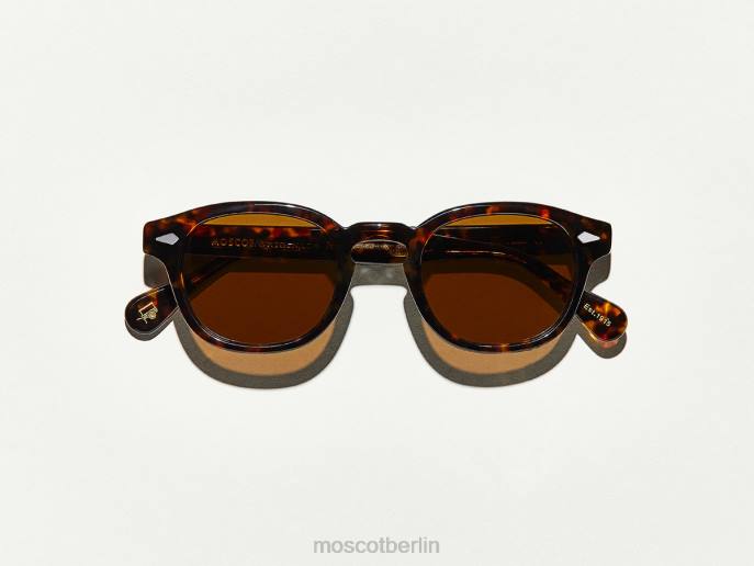 Sonnenbrille 44ZR386 Schildkröte mit cosmitanbrauner Linse Moscot Lemtosh-Sonne