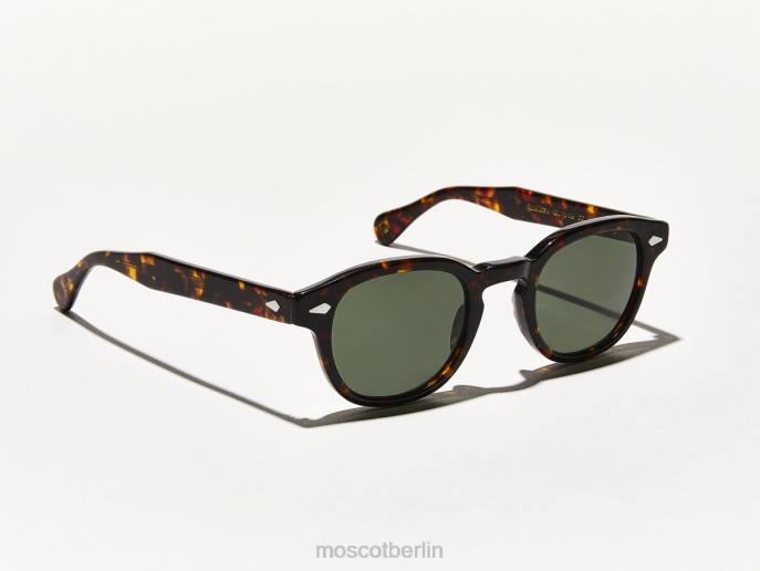 Sonnenbrille 44ZR391 Schildkröte mit G-15-Objektiv Moscot Lemtosh-Sonne