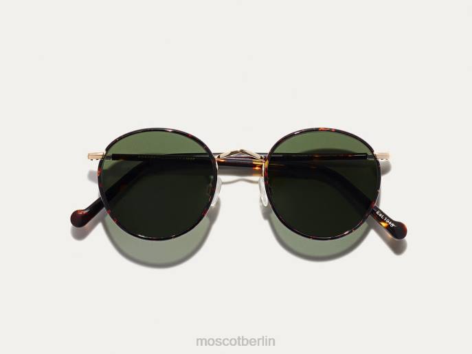 Sonnenbrille 44ZR478 Schildkröte/Gold Moscot Zev Sonne