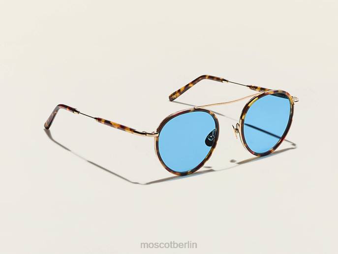 Sonnenbrille 44ZR509 Schildkröte/Gold Moscot Pupik-Sonne