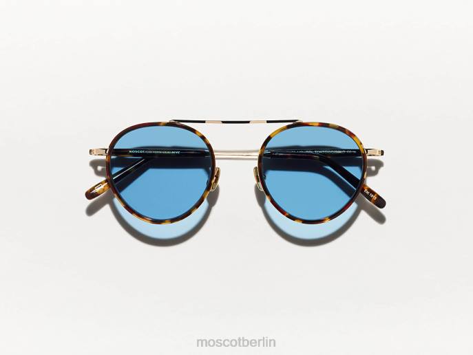 Sonnenbrille 44ZR509 Schildkröte/Gold Moscot Pupik-Sonne