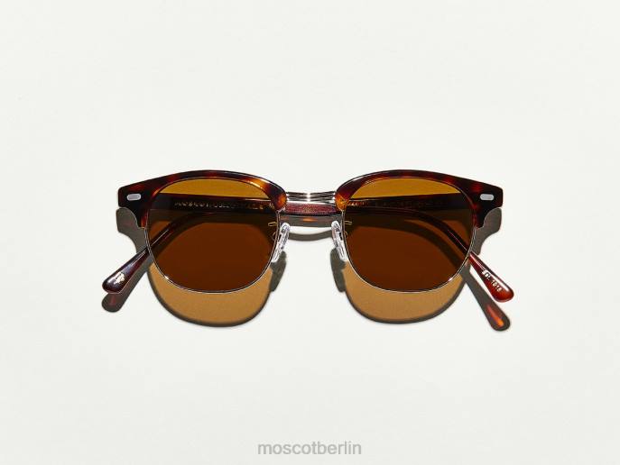 Sonnenbrille 44ZR518 verbrannte Schildkröte/Gold Moscot Yukel Sonne
