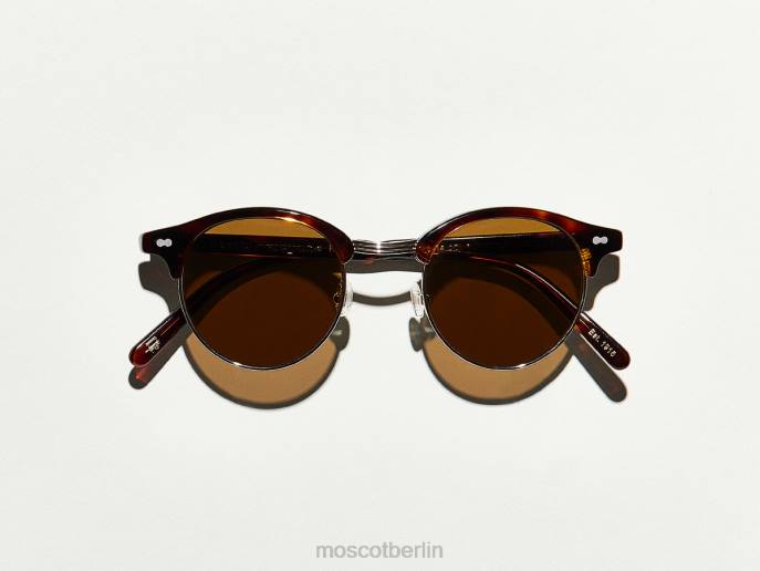 Sonnenbrille 44ZR537 verbrannte Schildkröte/Gold Moscot Aidim Sonne