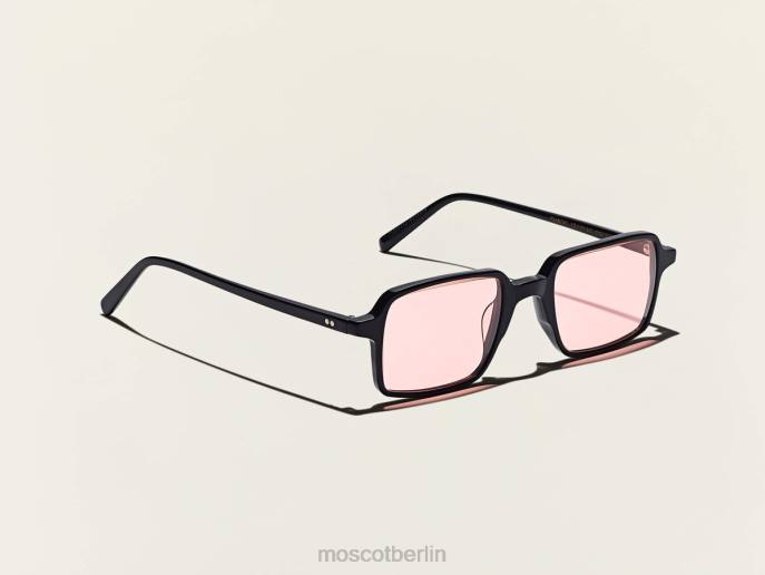 Sonnenbrille 44ZR585 New Yorker Rose Moscot Glänzendes Schwarz mit maßgeschneiderten Farbtönen