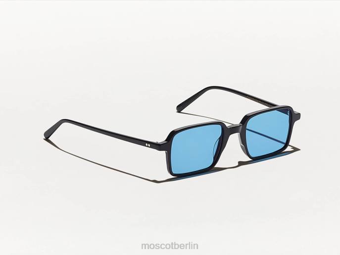 Sonnenbrille 44ZR586 Promi-Blau Moscot Glänzendes Schwarz mit maßgeschneiderten Farbtönen