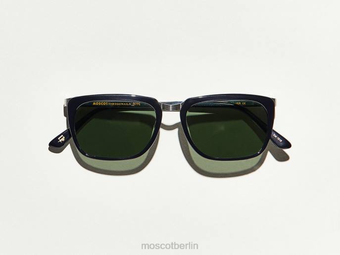 Sonnenbrille 44ZR596 schwarzes Silber Moscot kluge Sonne