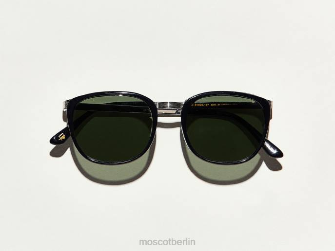 Sonnenbrille 44ZR604 schwarzes Silber Moscot rohe Sonne